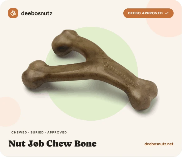 Nut Job Chew Bone — Deebo-approved product card
