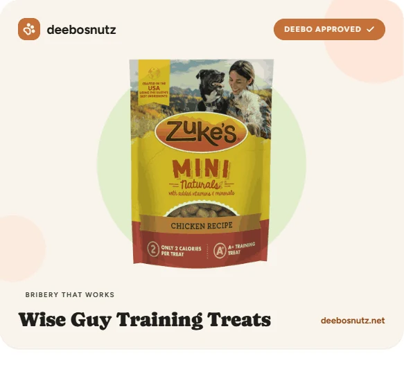 Wise Guy Training Treats — Deebo-approved product card